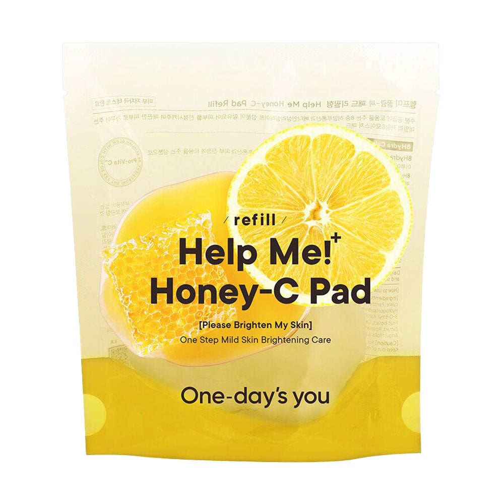 Змінні тонер-диски для обличчя One-day's You Help Me! Honey-C Pad Refill з прополісом та вітаміном С, 60 шт